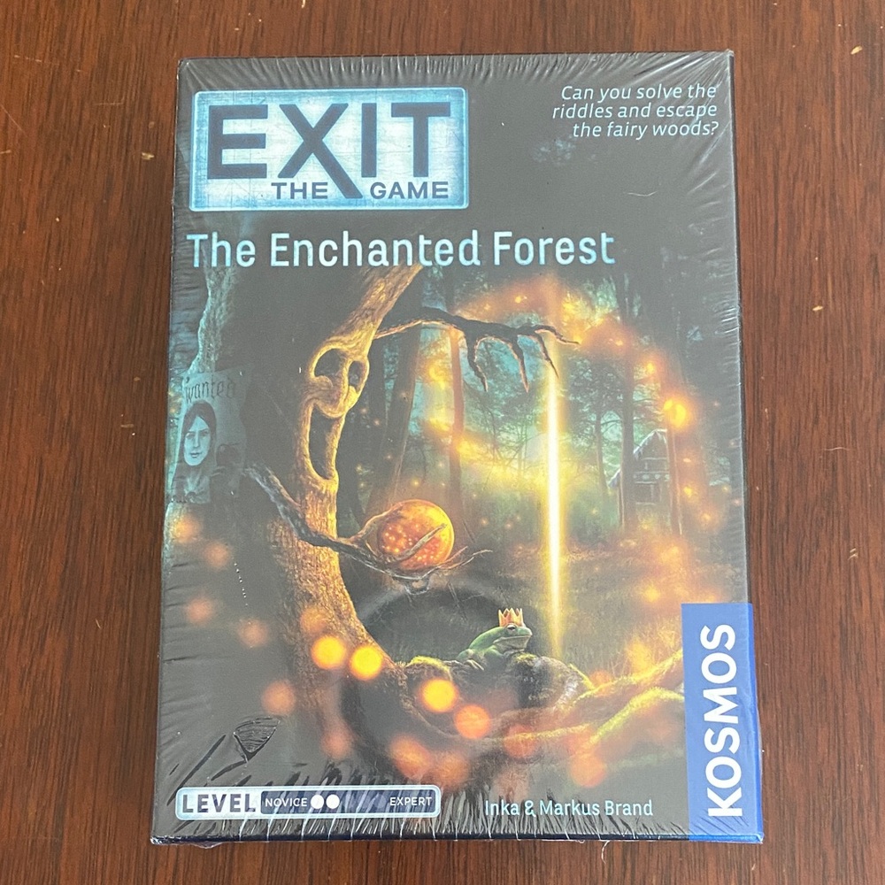 Exit the game: enchanted forest escape room style board  NEW in shrink
